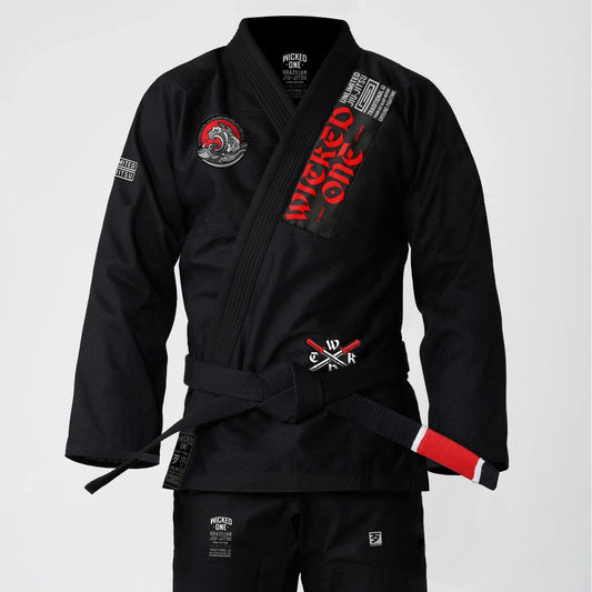 Wicked1 Kimono SAMURAI Black