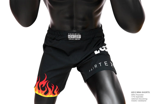 Fairtex MMA Shorts On Fire