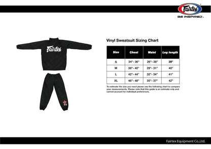 Fairtex Vinyl Sauna Suit VS2 Black