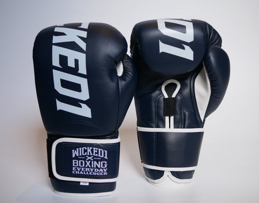 Wicked1 Training Gloves (PU) Navy/White