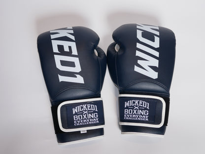 Wicked1 Training Gloves (PU) Navy/White