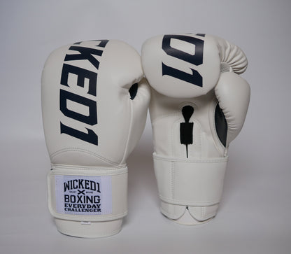 Wicked1 Training Gloves (PU) White/Navy