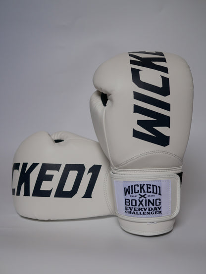 Wicked1 Training Gloves (PU) White/Navy