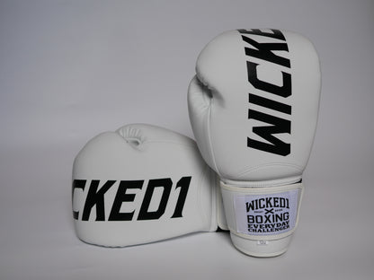 Wicked1 Training Gloves (PU) White/Black