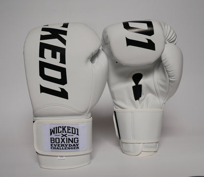 Wicked1 Training Gloves (PU) White/Black