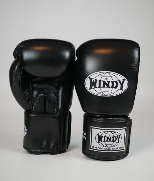 Windy Boxing Gloves Velcro Black
