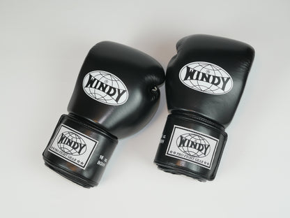 Windy Boxing Gloves Velcro Black