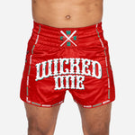 Wicked1 MUAY THAI SHORT BANDIDO RED