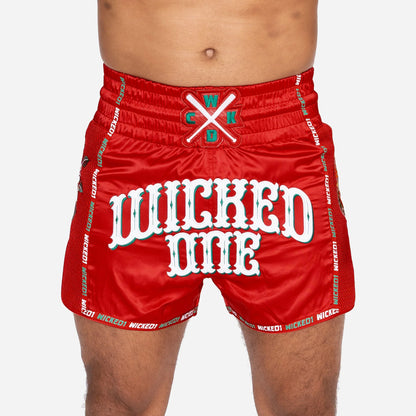 Wicked1 MUAY THAI SHORT BANDIDO RED