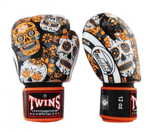 Twins Special GLOVES FBGVL3-53 SKULL ORANGE/BLACK
