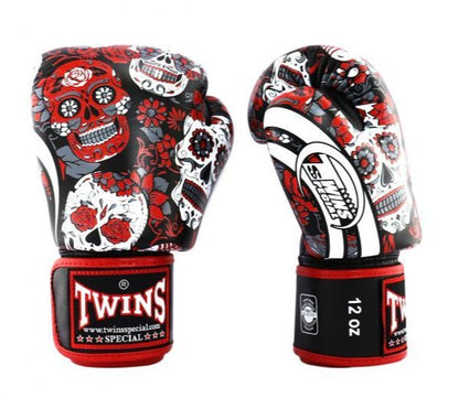 Twins Special GLOVES FBGVL3-53 SKULL RED/BLACK