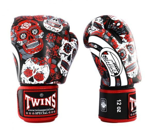 Twins Special GLOVES FBGVL3-53 SKULL RED/BLACK